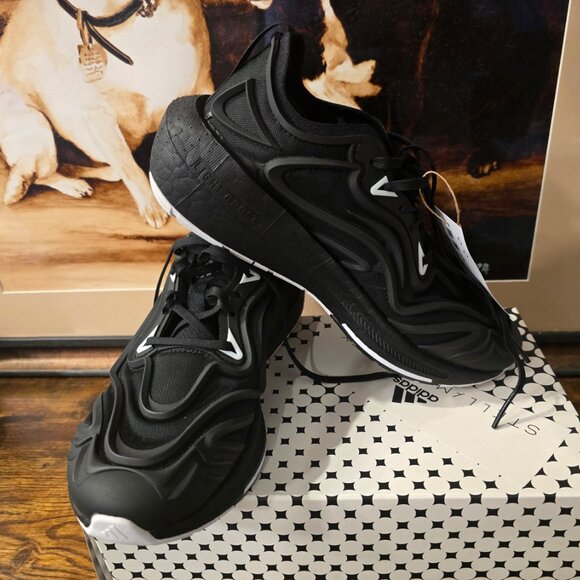 adidas by Stella McCartney ULTRABOOST SPEED Black Running Shoes Women's Sz 7 NEW - Picture 4 of 16